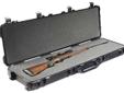 Protector 1750 Double Long Gun Case- Watertight, crushproof, and dust proof - Easy open Double Throw latches - Open cell core with solid wall design - strong, light weight - O-ring seal - Automatic Pressure Equalization Valve - Fold down handles - Strong