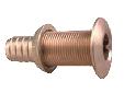 Perko 1-1/4" Thru-Hull Connection f/ use with Hose BronzeFlange is machined to fit and grooved to retain bedding compound neck isthreaded to approximately 3/16 inch from flange.Cast bronze, plain or chromed brassRegular or short length versionsRegular