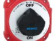 Heavy Duty Battery SwitchesIgnition ProtectedFor use with 6, 12, 24 and 32 volt marine electrical systemsCapacity - Rated 450 AMPS continuous,1200 AMPS intermittent (15 seconds on, 5 minutes off)Heavy Duty Battery Disconnect Switchw/ Alternator Field