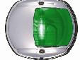 European Style L.E.D. Navigation LightsCertified for use on sail or power drivenVessels under 20 meters in lengthDescriptionGreen Side LightChrome Plated Housing112-1/2Â° Visibility Arc2 Mile VisibilityL.E.D FeaturesUses less than half the energyDraw of