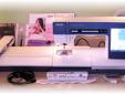 This awesome computerized Pfaff sewing/embroidery machine has been gently loved. This machine has everything that came with it new except the original box and a package that had a couple of spools of thread, and couple of pieces of thread and stabilizer