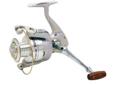 With a lightweight graphite body and rotor and six stainless steel ball bearings, the GX-7 blends strength and smoothness. An instant anti-reverse, one-way clutch bearing gives you instant hooksets. Every reel has a Sure-Click BailÂ®, a smooth front drag