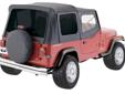 Have new Rampage factory Replacement top and new heavy duty hardware kit that fits 1988-1995 Jeep Wrangler models with factory 1/2 hard doors. This kit includes all new heavy duty hardware and bows, upper half door skins , all three tinted windows and all