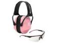 "
Radians T71P/MP22C Pink Muff,Pink & Bk Frame Cl Lens Combo
This combo pack combines a performance shooting glass and foldable earmuffs for women. The clear lens T-71Pâ¢ has dual mold temples and soft touch bridge to provide a comfortable fit. The MP-22â¢