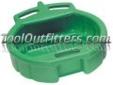 "
Lisle 17952 LIS17952 Plastic 4-1/2 Gallon Green Spill Proof Drain Pan
Features and Benefits:
For easy transfer of liquids
High density polyethylene material is resistant to chemicals and solvents, and is easy to clean
1" wide diameter spout for quick