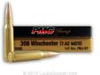 Mark 559-908-9970
PMC 308 -(7.62 NATO) 147 gr FMJ-BT - PMC - 20 Rounds
Newly manufactured by PMC, this ammunition is great for target practice and range training. It is both precision manufactured and economical serving as a great alternative to the steel