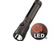 "
Streamlight 76111 PolyStinger LED w/ 120V Charger, Black
C4 LED Rechargeable Polymer Flashlight
The PolyStinger LED combines C4 LED technology with rechargeablilty generating the lowest operating costs of any flashlight made!
- Light output:
- High: Up