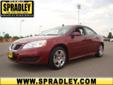 Spradley Auto Network
2828 Hwy 50 West, Â  Pueblo, CO, US -81008Â  -- 888-906-3064
2010 Pontiac G6 w/1SV
Call For Price
Have a question? E-mail our Internet Team now!! 
888-906-3064
About Us:
Â 
Spradley Barickman Auto network is a locally, family owned
