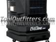 "
Port-A-Cool PAC2KCYC01 PORPAC2KCYC01 Port-A-Cool Cycloneâ¢ 3000 Evaporative Cooler
Features and Benefits:
Centrifugal air delivery system
16 gallon reservoir
Powerful 3,000 CFM free air and 2,400 CFM delivered air
Cools approximately 700 square feet
Two