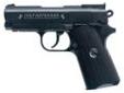 Umarex USA 2254020 Colt Defender - Black.177
The Colt Defender BB Pistol has an all metal construction and a built in 16-shot BB magazine. The spring powered grip release and the CO2 compartment in the grip make this pistol extremely easy to operate. A