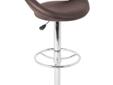 The unique design of the Posh Bar Stool would make a great addition to any kitchen or home bar. The Posh Bar Stool features a genoursusly padded leatherette seat and back rest as well as a chrome base and foot rest with a hydraulic pole and lever
Brand: