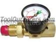 "
VACUTEC 200-22-227NG VCT200-22-227NG Pre-Set Gas Flow Regulator, 100 PSI
Features and Benefits
Pre-set at 100 PSI
Protects the Vacutec unit
Fits standard N2 bottles
Brass for long life
Using nitrogen adds protection when dealing with EVAP systems