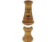This classy double-reed duck call is crafted from select hardwood. The stopper is shaped to fit the contour of your hand giving you a comfortable hold. The hardwood barrel and stopper allows you to reproduce the sounds that ducks literally die for. From