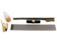 Pro-Shot Universal Ultimate Field Cleaning Kit - .22 Caliber - 410 Gauge. Kit includes; Swivel T Handle, 5 - 6.5" Length Rod Sections, Double End Bronze Gun Brush, Brass Patch Holder for .22-.45 Cal, Shotgun Adaptor- Converts #8/32 threads of rifle and