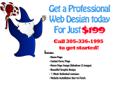 I currently have a special running for $199 for a 1 page website. This is a great deal if your on a budget, as a 1 page website can achieve most, if not all of functions necessary that a web design needs. Call me at 305-336-1995 to get started today, or