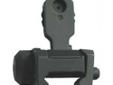 ProMag AR15 Flip Up Rear Sight Black. This rear sight attaches to AR-15 / M16 flat top A3 upper receivers. The sight may be used as a back-up rear sight or a lightweight rear sight to co-witness with red dot or holographic sights. The sight locks in its