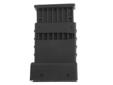 This magazine loader was originally designed to load the (100) Round BETA drum magazine. The loader is slipped over any AR-15 .223 type magazine; five cartridges are dropped in and loaded by pressing the plunger. The process is repeated until the magazine