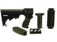 ProMag Rem 870 6-Position Collapsible Stock, Pistol Grip & ForeEnd. This stock assembly provides the Remington 12 gauge 870 shotgun with an AR-15 M4 (6) position collapsible stock and tactical pistol grip. Constructed from injection molded black polymer.