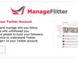 ATTENTION record labels, producers, artists!!!
Ever wonder how MAJOR record labels manage their twitter accounts to promote their mixtapes, songs, concerts, etc???
The secret is ManageFlitter is an award winning site that will help you better manage &