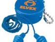 "
Elvex EP-412 Quattro reusable corded ear plugs
Quattro is a universal size reusable ear plug, designed to be used over and over again, with maintained comfort and effectiveness.
Specifications:
- Includes: key-chain, plastic case and 50 pairs per box
-