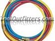 "
Mountain MTN8272 MTN8272 R134a 72"" Standard R134a Charging Hose Set
Features and Benefits
72" Hoses
Standard Red, Yellow and Blue hoses
Heavy Duty Brass fittings
Set of 3 World wide Charging Hose with 3000 PSI Burst /600 PSI Max W.P.
Convenient length