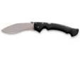 "
Cold Steel 62KG Rajah II
The Rajah folders, designed by Andrew Demko, are big enough to approximate the feel and heft a fixed blade Kukri. Their broad, downward curved blades exhibit the best of a Kukri's characteristics. First, their unique shape