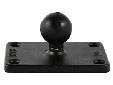 RAM 2" x 3" Rectangle Base w/1" BallThe RAM-B-202U-23 contains a 1" diameter rubber ball connected at right angles to a 2" x 3" rectangular base. This mount has pre-drilled holes at each corner of the base plate. Material: Powder Coated Marine Grade