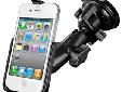 RAM Twist Lock Suction Cup Mount for the Apple iPhone 4 & iPhone 4SPart #: RAM-B-166-AP9UThe RAM-B-166-AP9U consists of a 3.25" suction cup locking base, socket system and custom high strength composite cradle for the Apple iPhone 4. The mount is designed