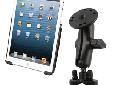 RAM Handlebar Rail Mount w/Zinc Coated U-Bolt Base & iPad mini EZ-ROLL'R CradleThe EZ-ROLL'R consists of a high strength composite cradle and patent pending roller design. The patent pending roller design allows for smooth placement and removal of the