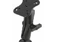 Ram Mount - Humminbird - Lowrance Elite/MarkThe RAM-107U Humminbird and Apelco Series RAM mount is designed with a RAM 1.5" diameter patented rubber ball and socket system that has adjustment point at the cradle bases. With a twist of the arm knob, you