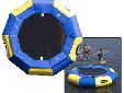 With just a bounce or two, you'll agree that the award-winning Aqua Jump water trampoline is the most exciting toy on the water. Sure it's big, yet it takes less than an hour to set up and it's a snap to secure. Your Aqua Jump brings family and friends