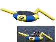 Bongoâ¢ 10The quick set-up portable swim platform that gives great action for bounces and comfortable lounging for those that want to relax on the water.U.S. MadeLifetime Warranty26" high 1,000 denier, 22 oz. reinforced PVC tube78" diameter bounce surface