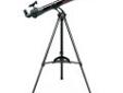 "
Tasco 49070800 70x800mm SS Blk Refractor RedDot FndrScp
With its 70mm lens and all the bells and whistles, the TascoÂ® Spacestationâ¢ 70AZ is ideal for both the beginner and amateur astronomer.
Specifications:
- 70x 800mm Refractor AZ
- Mount: Single Fork