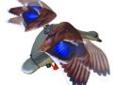 "
Lucky Duck (by Expedite) 21-20712-3 Rapid Flyer Mallard Hen
They are expanding the Rapid Flyer line with the Mallard Hen. The Rapid Flyer's are without question, one of the most, if not the most realistic motorized flapping wing duck decoys on the