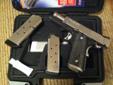 SIG 1911U BI-TONE. SHOOTS GREAT AND VERY DEPENDABLE, JUST DO NOT LIKE SMALL 1911'S. HAS 250 ROUNDS THROUGH IT JUST PAST THE BREAK IN. EVERYTHING AS YOU SEE FROM THE SIG FACTORY. AMBI SAFETY, MAG WELL, G10 SIG GRIPS, SIG NIGHT SIGHTS AND 2 SEVEN ROUND