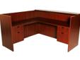 FACTORY CLEARANCE......WHOLESALE DIRECT TO YOU!!!!! New commercial grade laminate reception station with bow front counter. Desk 30"deep x 71"wide x 42"high (counter) with left or right return 24"deep x 42"wide x 42" high. includes 2 box/file pedestals