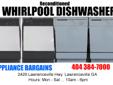 Reconditioned Whirlpool Dishwashers Starting at $75