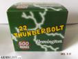 500 Rounds Remington 22 Thunderbolt 22 Long Rifle High Velocity Round Nose
will not accept any form of payment other than cash
Will not meet halfway
Will not Ship
Must be 21 or older to buy
Face to face interaction only
Source: