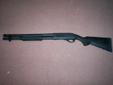 I have a Tactical Remington 870 Riot shot gun 18.5" barrel
full mag. post front sight, 2 sling eyes, this is a 2 heavy duty,
dual rod silde, shoots 2.34" and 3" shells. comes with a box of
double 00 shot shells, I have never shot this gun.
must be 18 and