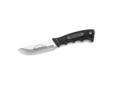 Sportsman Non-Slip Handle, Clip PointSpecifications:- Blade: 420 stainless steel clip point blade - Handle: Black synthetic handle - Sheath: Black leather sheath- Blade Length: 4 5/8" - Overall Length: 9 2/16"
Manufacturer: Remington Accessories
Model:
