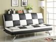 Retro Leather Black & White Checker Futon
Poduct ID#300225
THIS RETRO STYLE SOFA BED FEATURES CONTEMPORARY STEEL LEGS AND CHECKED BLACK AND WHITE LEATHERETTE FOR A SIXTIES CHIC LOOK. THIS DUAL PURPOSE PIECE ADDS A STYLISH ACCENT TO ANY ROOM OF THE HOME