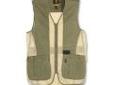 Browning 3050297403 Rhett Mesh Vest Olive/Tan Large
Browning RHETT Shooting Vest
Features:
- Full length 100% cotton garment-washed shooting patches on right and left shoulders
- Sew-in REACTAR G2 pad pockets (pad sold separately)
- 100% polyester mesh