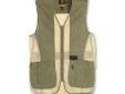 Browning 3050297401 Rhett Mesh Vest Olive/Tan Small
Browning Rhett Shooting Vest - Olive/Tan
Features:
- Full length 100% cotton garment-washed shooting patches on right and left shoulders with swen-in REACTAR G2 pad pockets (pad sold separately)
- 100%