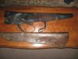 I have a very nice Vintage , Leather rifle scabbard. It is 34" long, and will accept a non scoped bolt, or lever rifle.Comes with the original straps. This scabbard was used on Many hunting trips, and cattle roundups.Over 60 years old, and still in Very