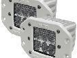 M-Series - Flush Mount - Dually D2 LED Pair - DiffusedPerfect for mounting onto any flat surface such as a boat where an LED light can go.Rigid Industries LED lights are fast replacing conventional lighting in the marine industry. LED lighting is vastly