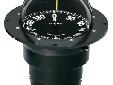 Globemaster FB-500 Flush Mount Compass 5 degree 12vGlobemaster Compass Features:Features:Choice of 2 or 5 degree markingsLarge 5"dial diameterEasily installed, fits 6-1/4" (15.88 cm) mounting holePowerDamp performance dials90 degree lubber lines for easy