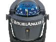 RA-91 - RitchieAnglerRitchieAngler Compass Features:2 3/4" Direct-Reading Dial Easily Adjustable Bracket Mount with Thumb-screws No-Glare Gray Finish with High-Visibility Blue Dial Distinctive RitchieAngler Graphics Scientifically Matched Sapphire Jewel &