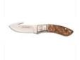 "
Browning 322782B RMEF Packer w/Guthook, Box
Browning Packer RMEF Burl Wood with Guthook, Model 782
Specifications:
- Type: Fixed blade
- Blades: SandvikÂ® 12C27 stainless steel
- Handles: Highly grained burl wood
- Accessories: Nylon sheath included
-