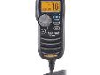 COMMANDMICIII - BlackEnjoy complete control of your IC-M504 and IC-M602 fixed-mount marine VHF radio from a remote location with the Icom HM-162B COMMANDMICIII. The COMMANDMICIII which fits comfortably in the palm of your hand--in effect serves as a