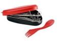 "
Light My Fire S-FG-RED Grandpa's FireGrill Kit Red
The compact FireGrill Kit includes a flexible FireGrill gridiron, Grandpa's FireFork, two high-edged plates, and a classic Spork original. Now you can easily extend your vacation menu enjoying grilled
